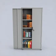 Armário de Aço PA150 2 Portas 3 Prateleiras Cinza - imagem 2